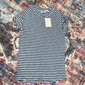 NWT Free People tee periwinkle combo